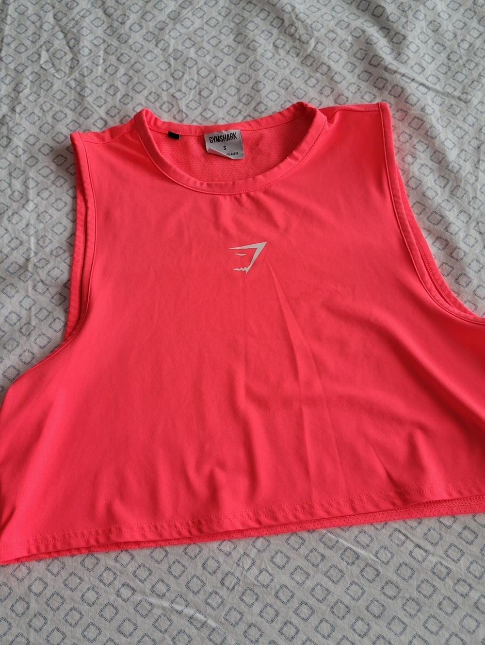 Gymshark Hot Pink Cropped Muscle Tank
